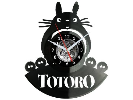 TOTORO GHIBLI STUDIO Vinyl Zegar Ścienny Płyta Winylowa Nowoczesny Dekoracyjny Na Prezent Urodziny