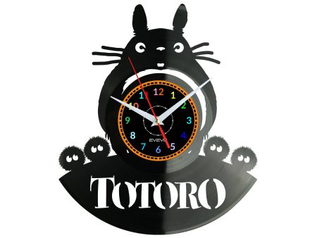 TOTORO GHIBLI STUDIO Vinyl Zegar Ścienny Płyta Winylowa Nowoczesny Dekoracyjny Na Prezent Urodziny