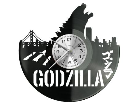 Godzilla Vinyl Zegar Ścienny Płyta Winylowa Nowoczesny Dekoracyjny Na Prezent Urodziny