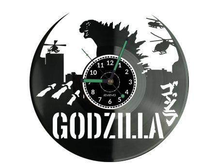 Godzilla Vinyl Zegar Ścienny Płyta Winylowa Nowoczesny Dekoracyjny Na Prezent Urodziny