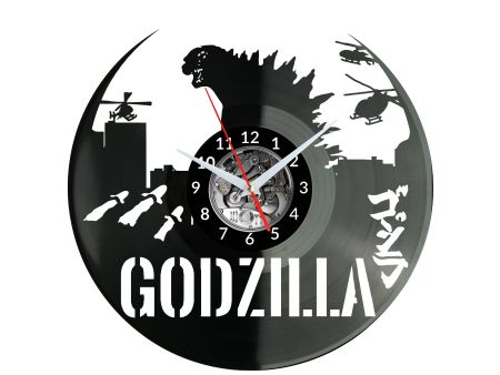 Godzilla Vinyl Zegar Ścienny Płyta Winylowa Nowoczesny Dekoracyjny Na Prezent Urodziny