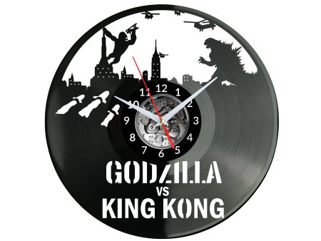 Godzilla Vinyl Zegar Ścienny Płyta Winylowa Nowoczesny Dekoracyjny Na Prezent Urodziny