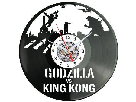 Godzilla Vinyl Zegar Ścienny Płyta Winylowa Nowoczesny Dekoracyjny Na Prezent Urodziny