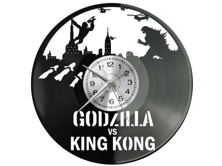 Godzilla Vinyl Zegar Ścienny Płyta Winylowa Nowoczesny Dekoracyjny Na Prezent Urodziny