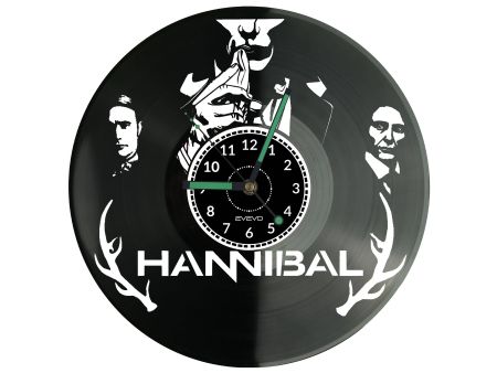 Hanibal Vinyl Zegar Ścienny Płyta Winylowa Nowoczesny Dekoracyjny Na Prezent Urodziny