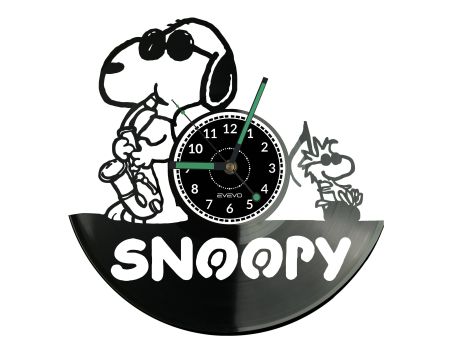 Snoopy Vinyl Zegar Ścienny Płyta Winylowa Nowoczesny Dekoracyjny Na Prezent Urodziny