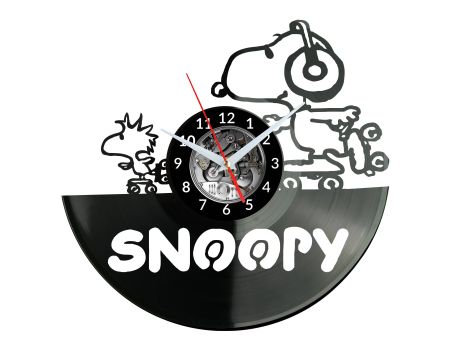 Snoopy Vinyl Zegar Ścienny Płyta Winylowa Nowoczesny Dekoracyjny Na Prezent Urodziny