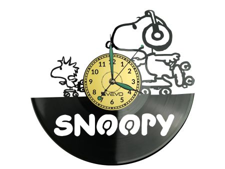 Snoopy Vinyl Zegar Ścienny Płyta Winylowa Nowoczesny Dekoracyjny Na Prezent Urodziny