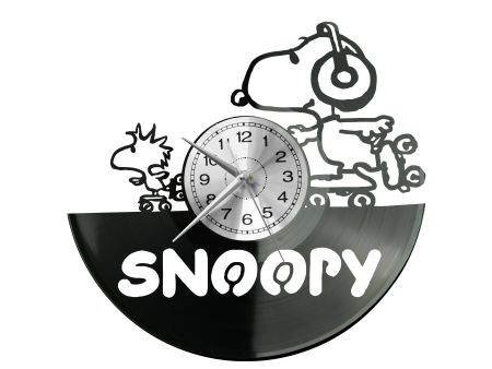 Snoopy Vinyl Zegar Ścienny Płyta Winylowa Nowoczesny Dekoracyjny Na Prezent Urodziny