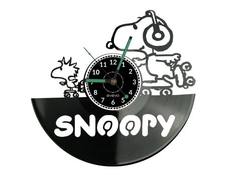 Snoopy Vinyl Zegar Ścienny Płyta Winylowa Nowoczesny Dekoracyjny Na Prezent Urodziny