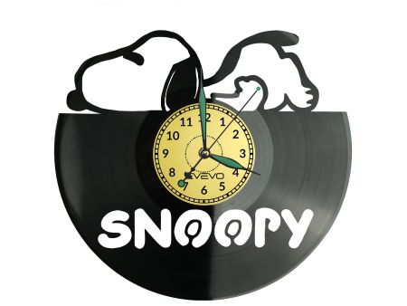 Snoopy Vinyl Zegar Ścienny Płyta Winylowa Nowoczesny Dekoracyjny Na Prezent Urodziny