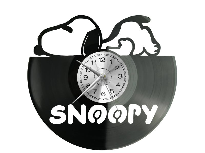 Snoopy Vinyl Zegar Ścienny Płyta Winylowa Nowoczesny Dekoracyjny Na Prezent Urodziny