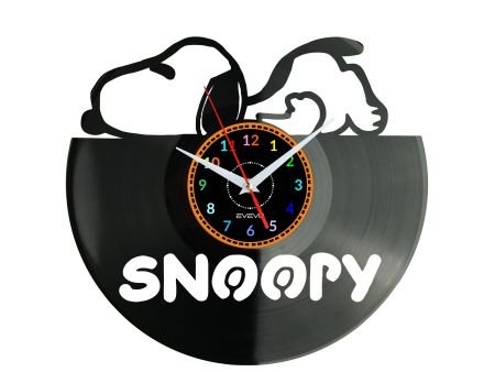 Snoopy Vinyl Zegar Ścienny Płyta Winylowa Nowoczesny Dekoracyjny Na Prezent Urodziny