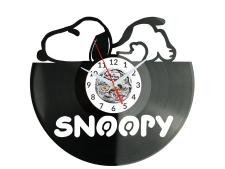 Snoopy Vinyl Zegar Ścienny Płyta Winylowa Nowoczesny Dekoracyjny Na Prezent Urodziny