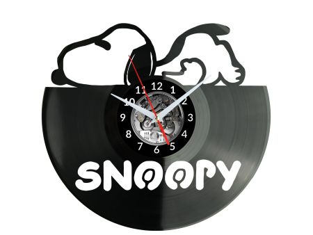 Snoopy Vinyl Zegar Ścienny Płyta Winylowa Nowoczesny Dekoracyjny Na Prezent Urodziny