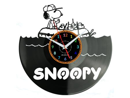 Snoopy Vinyl Zegar Ścienny Płyta Winylowa Nowoczesny Dekoracyjny Na Prezent Urodziny