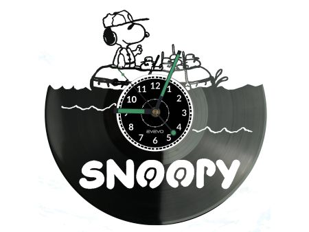 Snoopy Vinyl Zegar Ścienny Płyta Winylowa Nowoczesny Dekoracyjny Na Prezent Urodziny