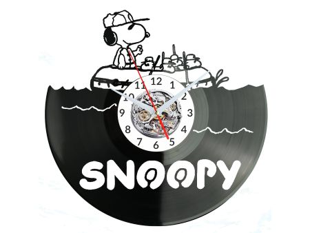 Snoopy Vinyl Zegar Ścienny Płyta Winylowa Nowoczesny Dekoracyjny Na Prezent Urodziny