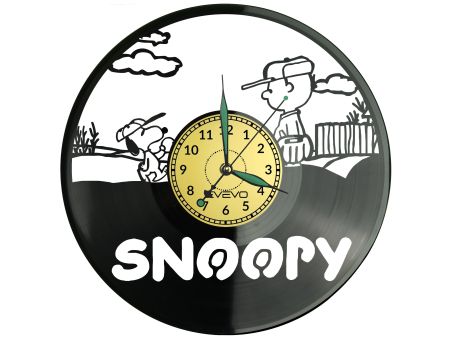 Snoopy Vinyl Zegar Ścienny Płyta Winylowa Nowoczesny Dekoracyjny Na Prezent Urodziny