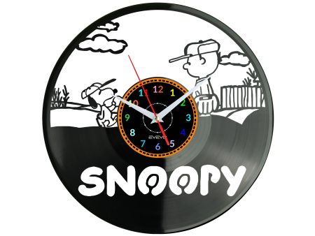 Snoopy Vinyl Zegar Ścienny Płyta Winylowa Nowoczesny Dekoracyjny Na Prezent Urodziny