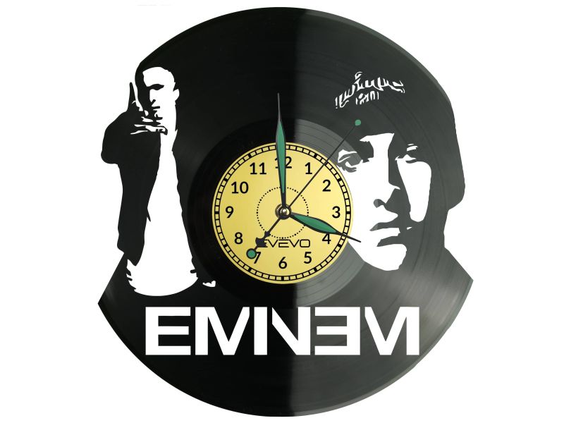 Eminem Vinyl Zegar Ścienny Płyta Winylowa Nowoczesny Dekoracyjny Na Prezent Urodziny