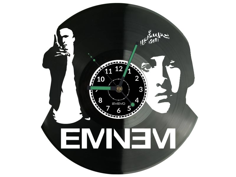 Eminem Vinyl Zegar Ścienny Płyta Winylowa Nowoczesny Dekoracyjny Na Prezent Urodziny