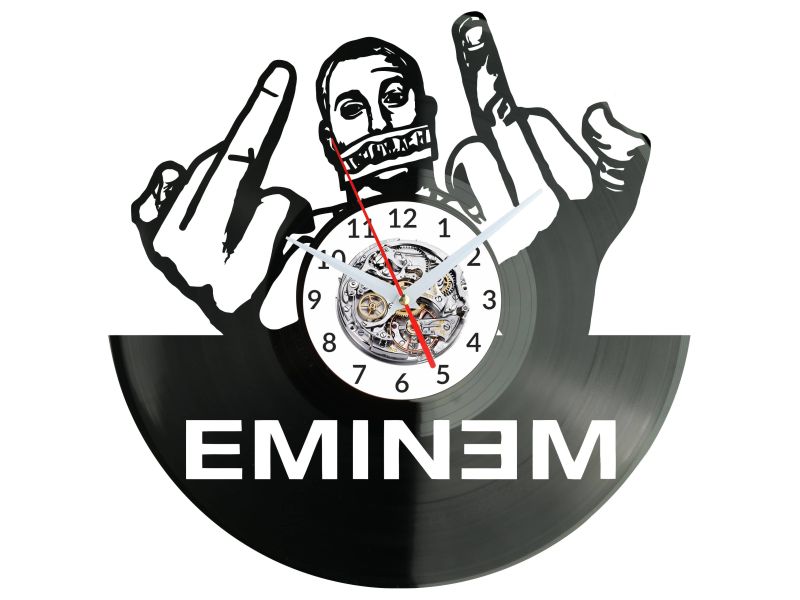 Eminem Vinyl Zegar Ścienny Płyta Winylowa Nowoczesny Dekoracyjny Na Prezent Urodziny