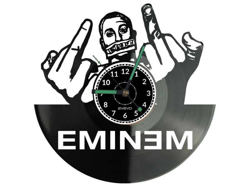 Eminem Vinyl Zegar Ścienny Płyta Winylowa Nowoczesny Dekoracyjny Na Prezent Urodziny