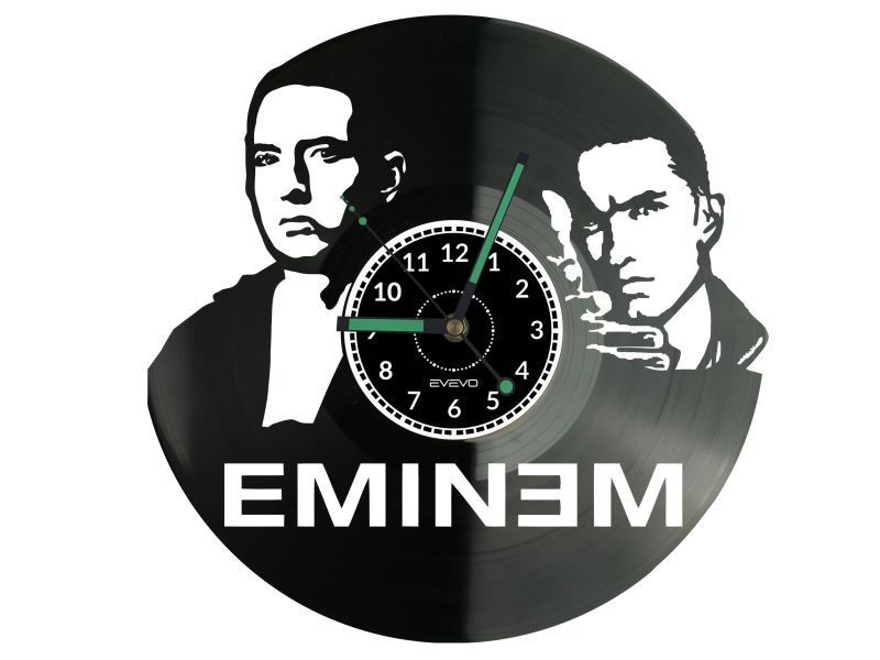 Eminem Vinyl Zegar Ścienny Płyta Winylowa Nowoczesny Dekoracyjny Na Prezent Urodziny