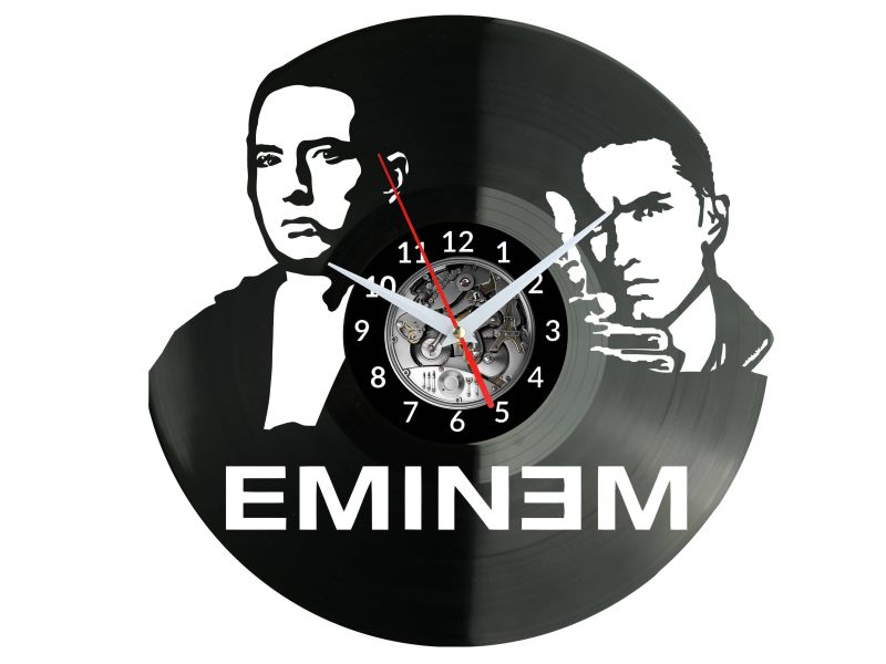 Eminem Vinyl Zegar Ścienny Płyta Winylowa Nowoczesny Dekoracyjny Na Prezent Urodziny