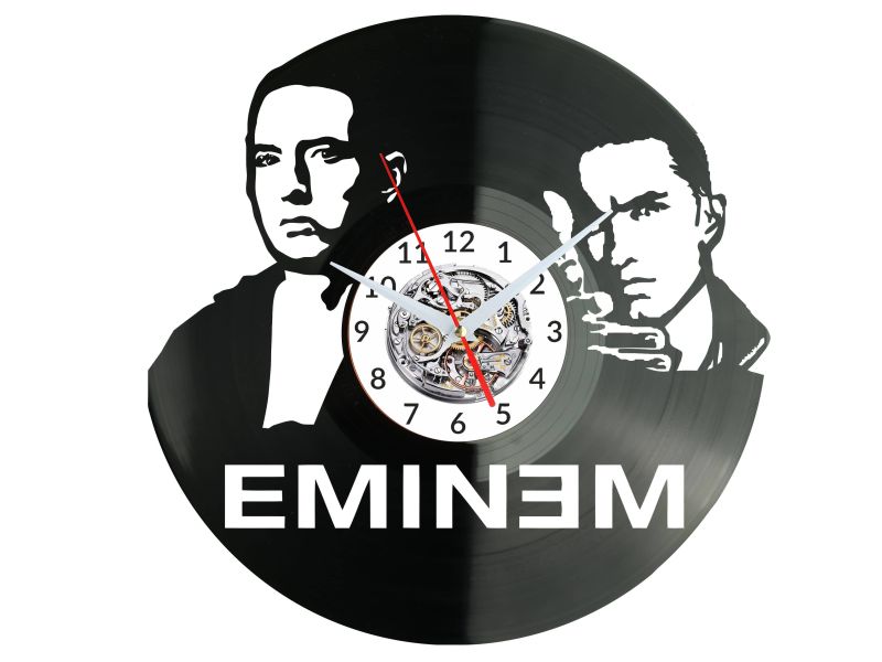 Eminem Vinyl Zegar Ścienny Płyta Winylowa Nowoczesny Dekoracyjny Na Prezent Urodziny