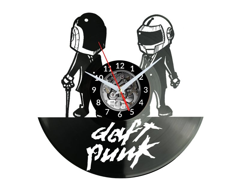 Daft Punk Vinyl Zegar Ścienny Płyta Winylowa Nowoczesny Dekoracyjny Na Prezent Urodziny