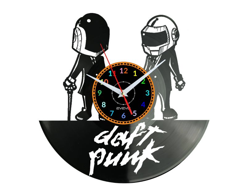 Daft Punk Vinyl Zegar Ścienny Płyta Winylowa Nowoczesny Dekoracyjny Na Prezent Urodziny