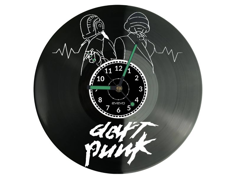 Daft Punk Vinyl Zegar Ścienny Płyta Winylowa Nowoczesny Dekoracyjny Na Prezent Urodziny