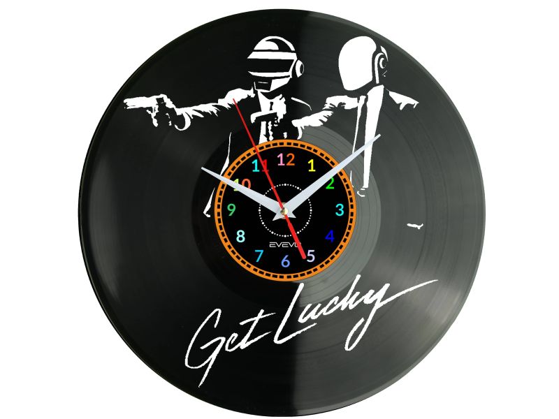 Daft Punk Vinyl Zegar Ścienny Płyta Winylowa Nowoczesny Dekoracyjny Na Prezent Urodziny