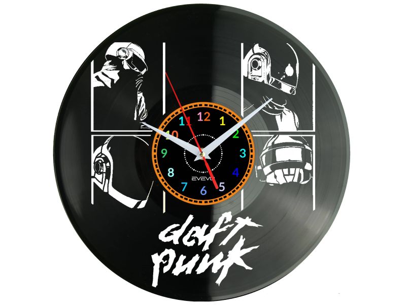 Daft Punk Vinyl Zegar Ścienny Płyta Winylowa Nowoczesny Dekoracyjny Na Prezent Urodziny