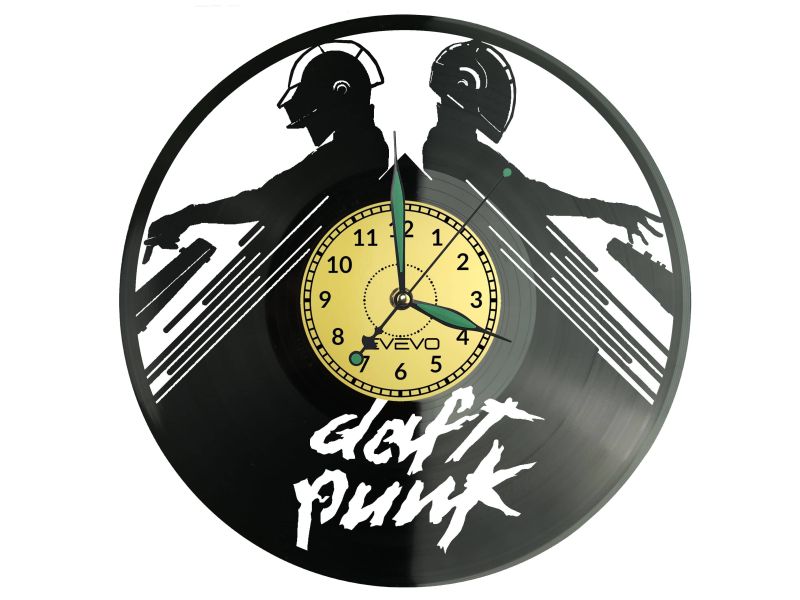 Daft Punk Vinyl Zegar Ścienny Płyta Winylowa Nowoczesny Dekoracyjny Na Prezent Urodziny