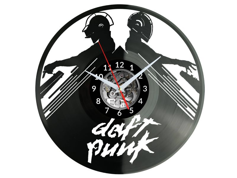 Daft Punk Vinyl Zegar Ścienny Płyta Winylowa Nowoczesny Dekoracyjny Na Prezent Urodziny