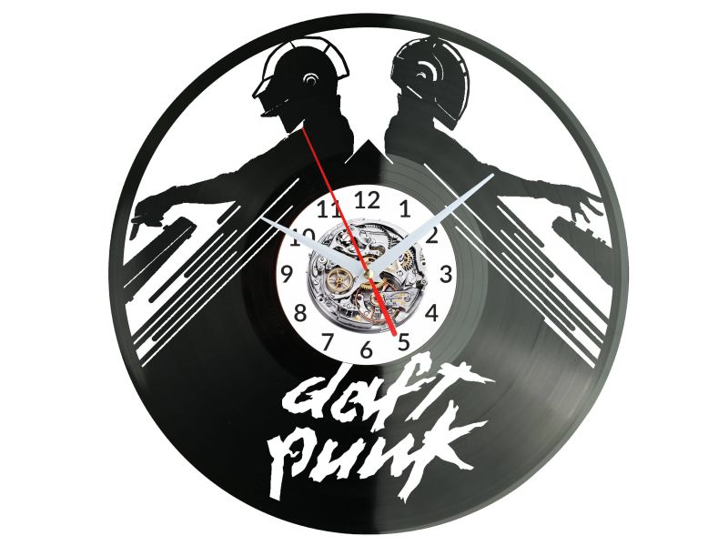 Daft Punk Vinyl Zegar Ścienny Płyta Winylowa Nowoczesny Dekoracyjny Na Prezent Urodziny