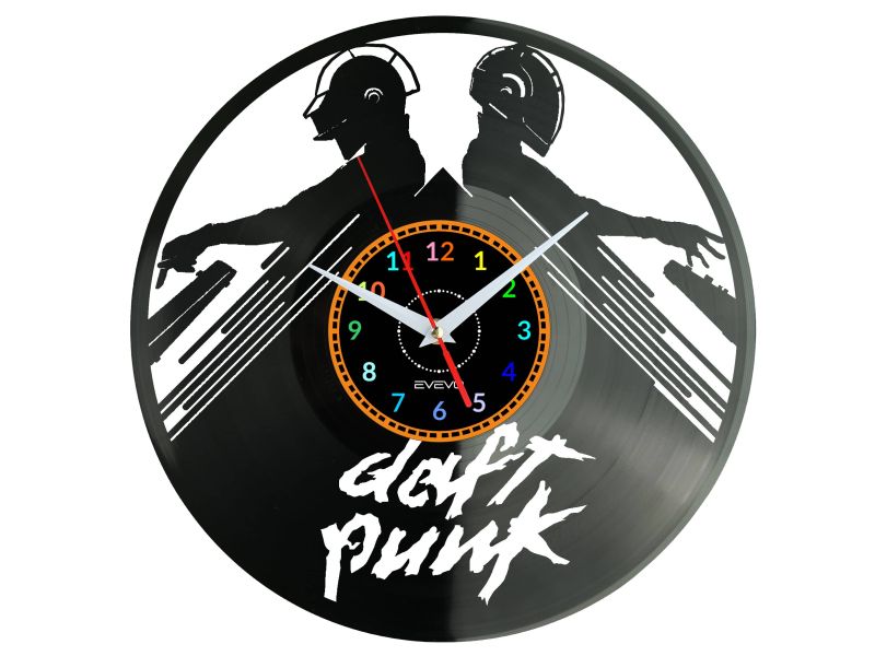 Daft Punk Vinyl Zegar Ścienny Płyta Winylowa Nowoczesny Dekoracyjny Na Prezent Urodziny