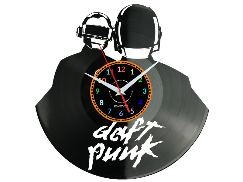 Daft Punk Vinyl Zegar Ścienny Płyta Winylowa Nowoczesny Dekoracyjny Na Prezent Urodziny