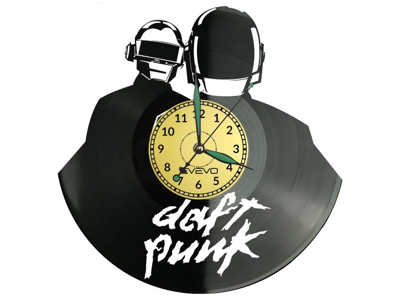 Daft Punk Vinyl Zegar Ścienny Płyta Winylowa Nowoczesny Dekoracyjny Na Prezent Urodziny