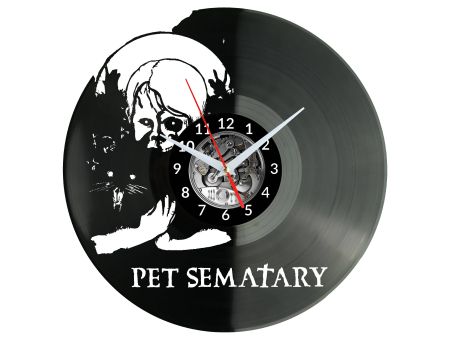 Pet Sematary Vinyl Zegar Ścienny Płyta Winylowa Nowoczesny Dekoracyjny Na Prezent Urodziny