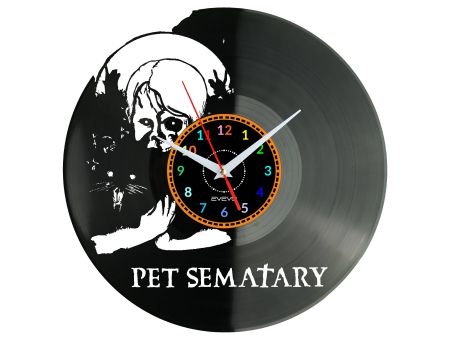 Pet Sematary Vinyl Zegar Ścienny Płyta Winylowa Nowoczesny Dekoracyjny Na Prezent Urodziny