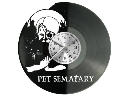 Pet Sematary Vinyl Zegar Ścienny Płyta Winylowa Nowoczesny Dekoracyjny Na Prezent Urodziny