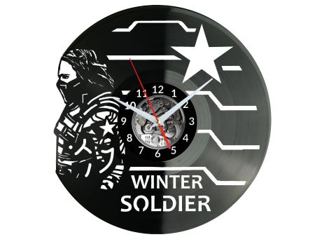 Winter Soldier Vinyl Zegar Ścienny Płyta Winylowa Nowoczesny Dekoracyjny Na Prezent Urodziny