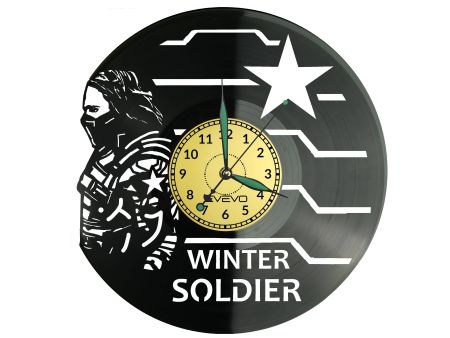 Winter Soldier Vinyl Zegar Ścienny Płyta Winylowa Nowoczesny Dekoracyjny Na Prezent Urodziny