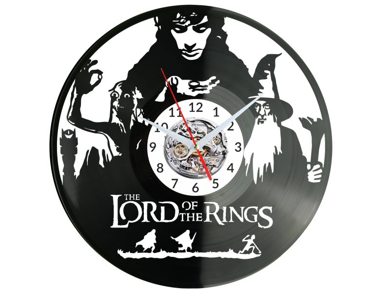 The Lord of The Rings Vinyl Zegar Ścienny Płyta Winylowa Nowoczesny Dekoracyjny Na Prezent Urodziny