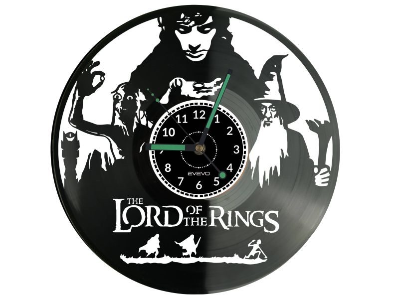 The Lord of The Rings Vinyl Zegar Ścienny Płyta Winylowa Nowoczesny Dekoracyjny Na Prezent Urodziny