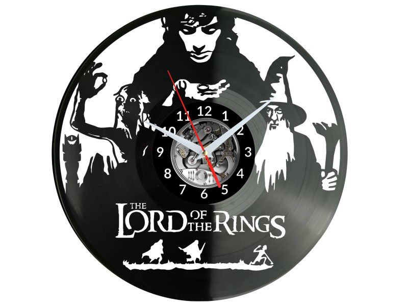 The Lord of The Rings Vinyl Zegar Ścienny Płyta Winylowa Nowoczesny Dekoracyjny Na Prezent Urodziny